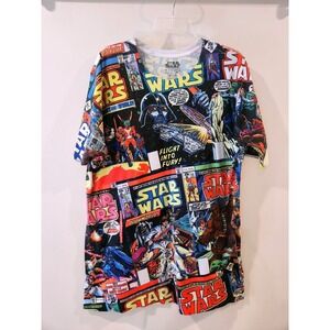 Star Wars Comic Book All Over Print Men's Size XL T-Shirt Graphic Tee‎